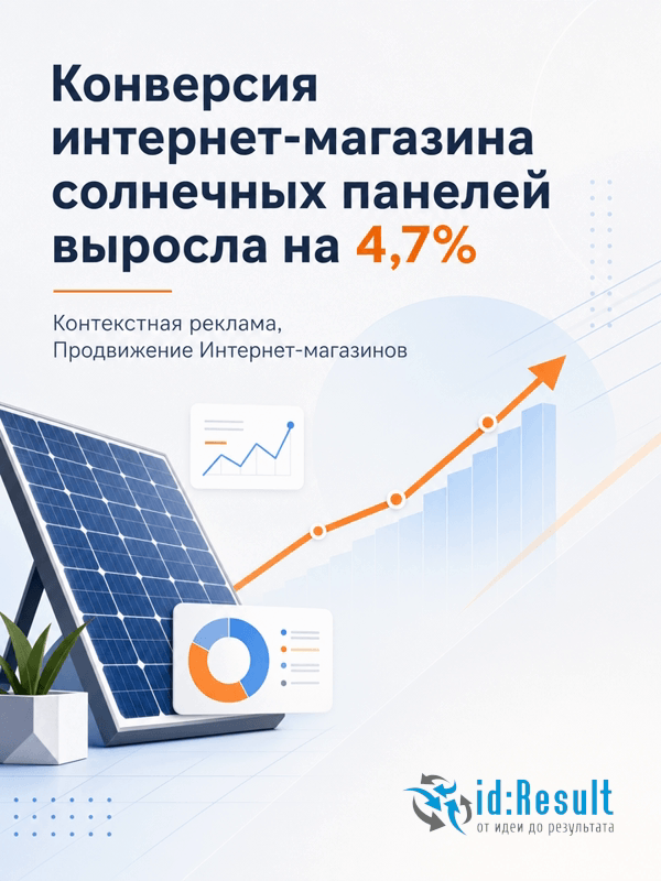 Контекстная реклама интернет-магазина солнечных панелей