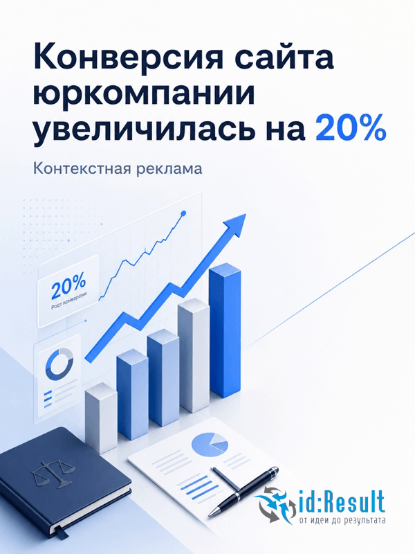 Контекстная реклама юридической компании оказывающей услуги населению и организациям