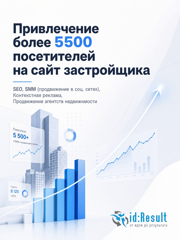 SEO-продвижение сервиса застройщика Москвы и Московской области