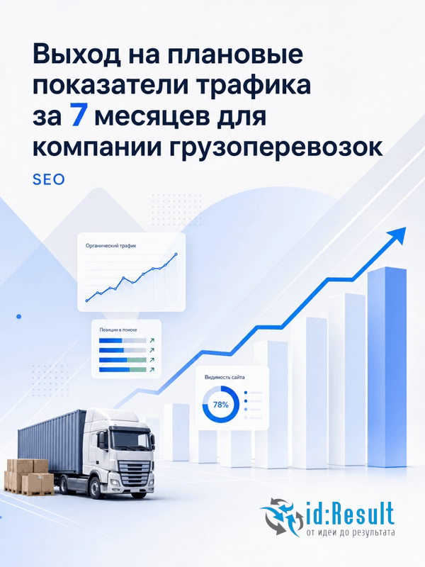 SEO-продвижение сервиса грузоперевозок