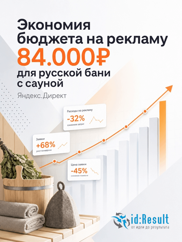 Яндекс.Директ для русской бани с сауной