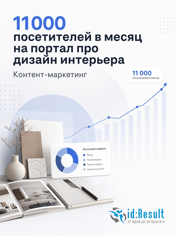 Контент-маркетинг порталу про дизайн интерьера