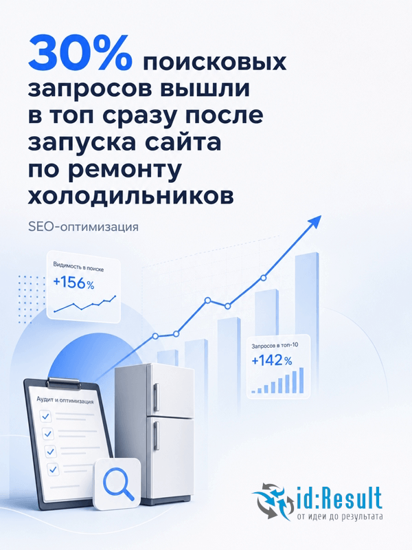SEO-оптимизация сайта по ремонту холодильников